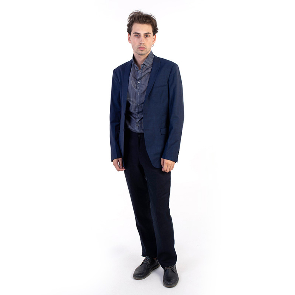 NETWORK MIDNIGHT BLUE SINGLE-BREASTED | MENS SIZE L